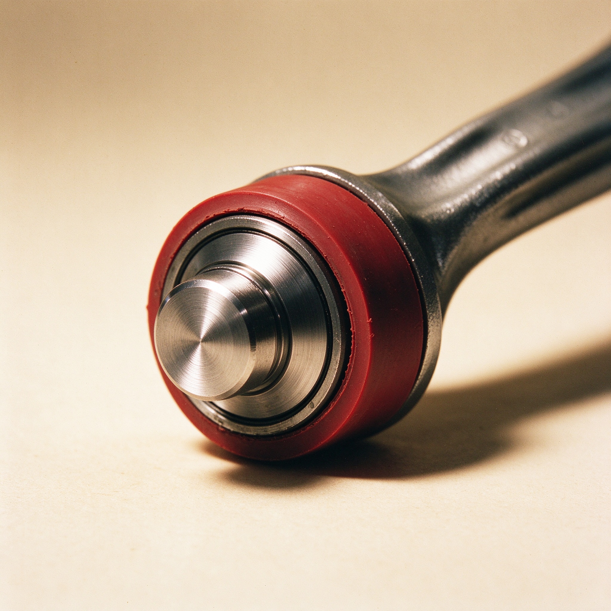 Ball joint and bushing macro detail